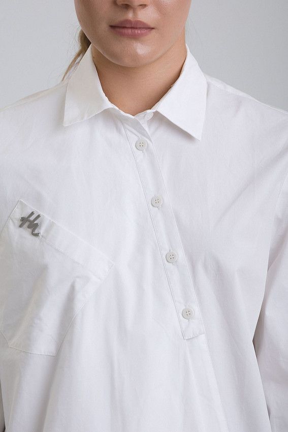 Рубашка с длинным рукавом The Hills Молочный