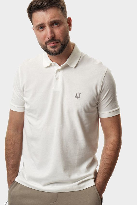 Поло Armani Exchange Белый