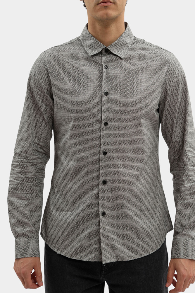 BMS1038 Рубашка Bikkembergs Серый
