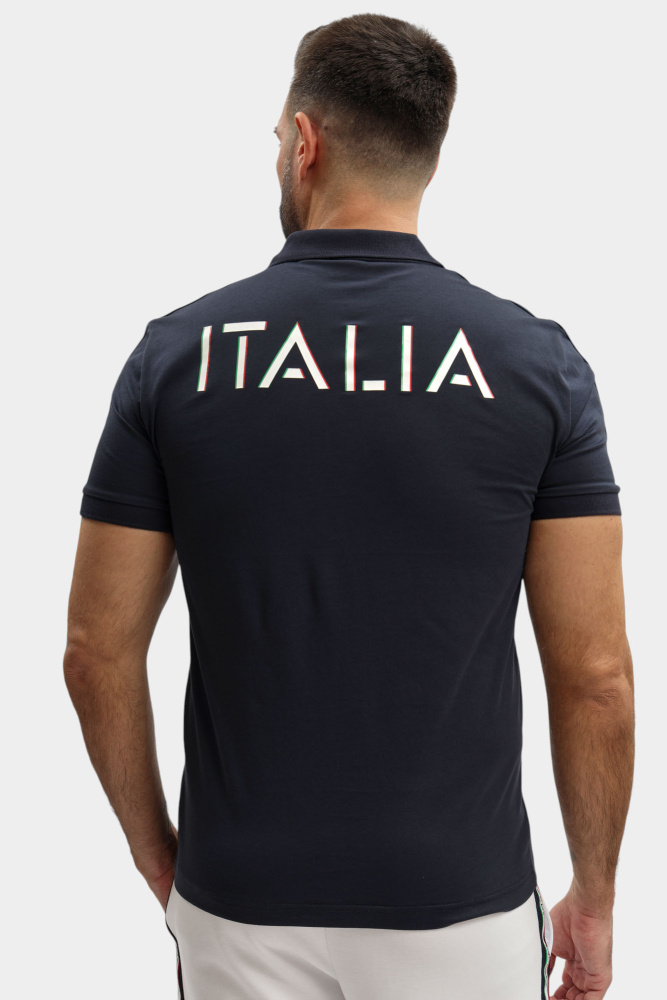 7M001862_AF12503 Поло EA7 Синий