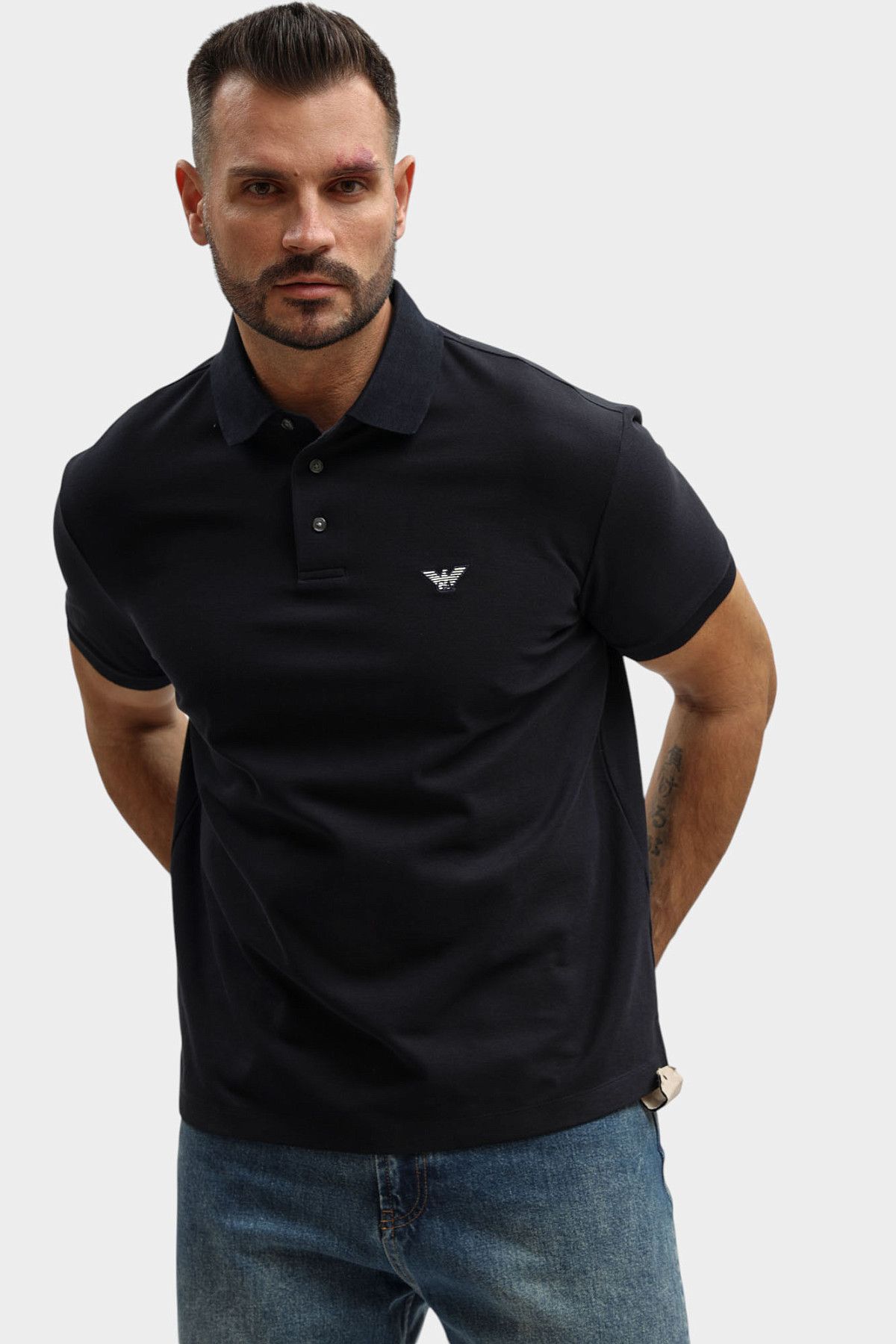 Поло Emporio Armani Синий