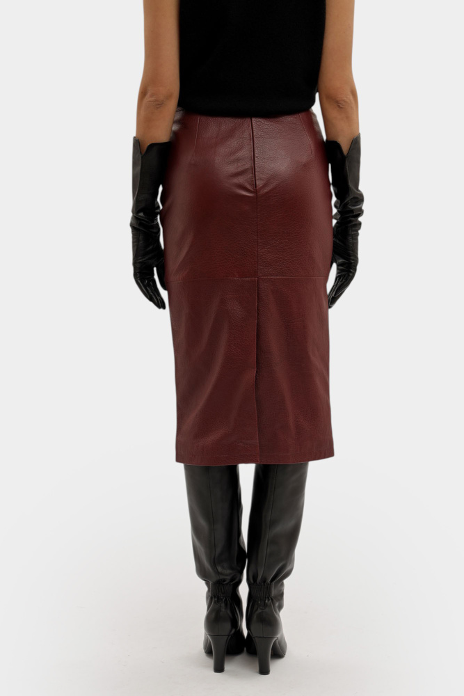 XW001239_AF16212 юбка кожаная armani exchange 