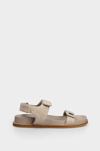 Сандалии из льна Emporio Armani