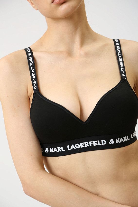 Топ Karl Lagerfeld Черный