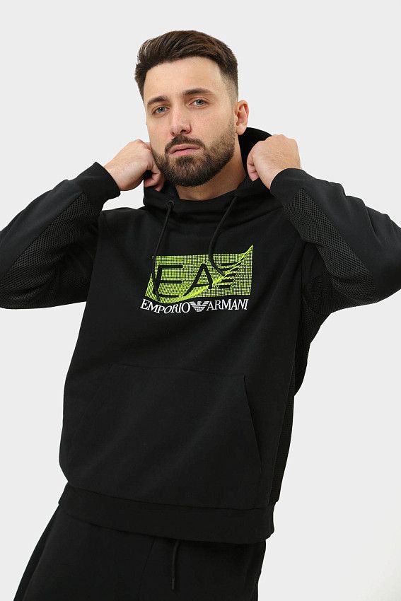 Худи EA7 Черный