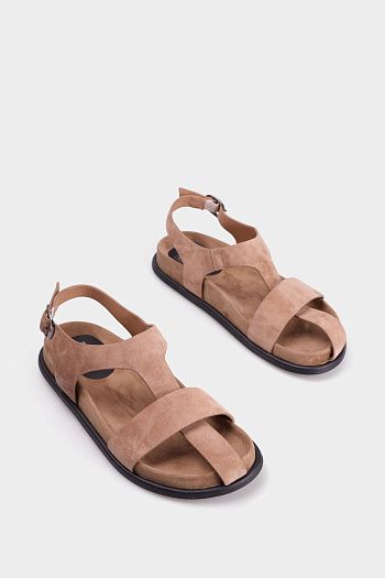 Сандалии из замши и кожи Graciana