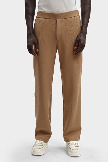 Брюки хлопковые коричневые Emporio Armani