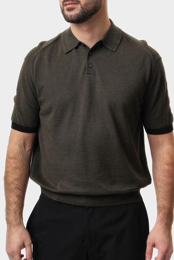 Поло трикотажное Armani Exchange Хаки
