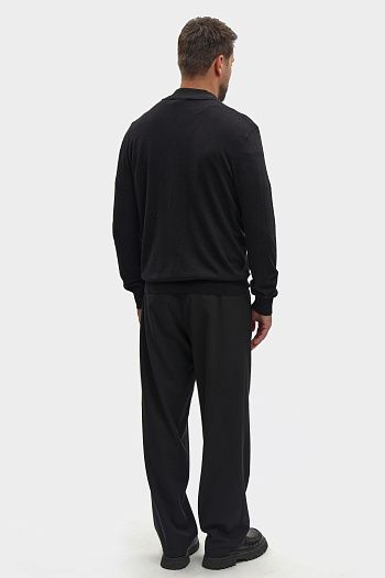 Свитшот хлопковый черный Bikkembergs