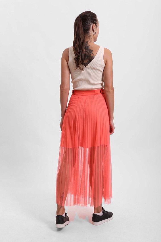 Юбка плиссе Armani Exchange Розовый