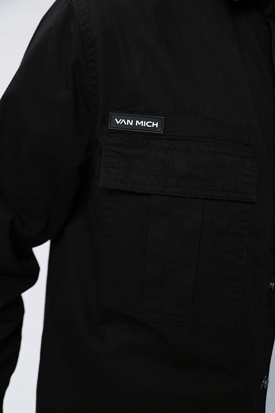 Рубашка с длинным рукавом Van Mich Черный