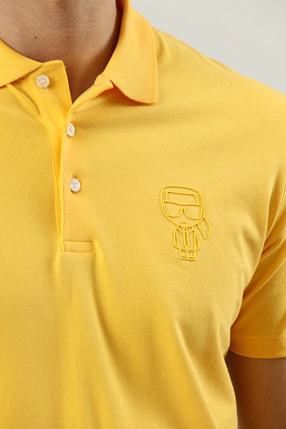 Поло Karl Lagerfeld Желтый