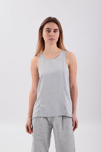 Майка из вискозы серая  Armani Exchange