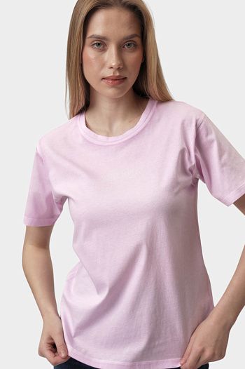 Футболка хлопковая розовая Emporio Armani
