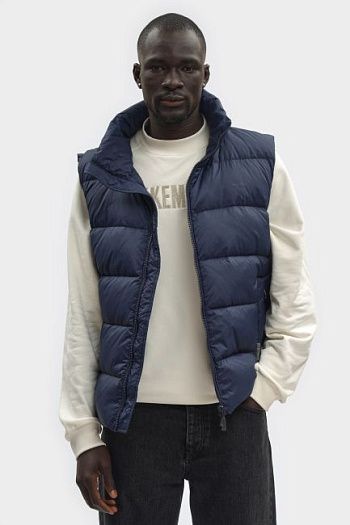 Жилет утепленный синий Bikkembergs
