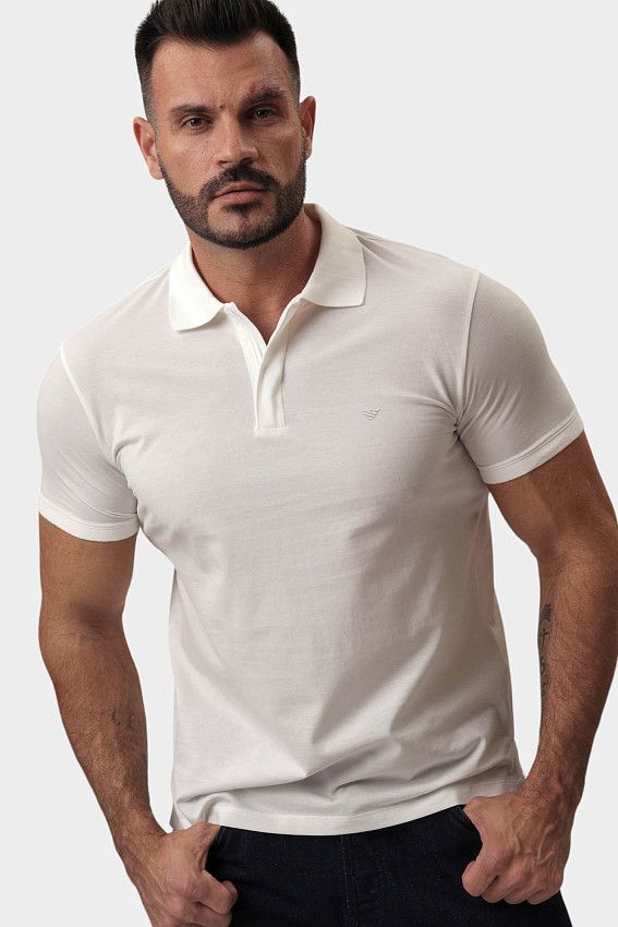 Поло Emporio Armani Белый