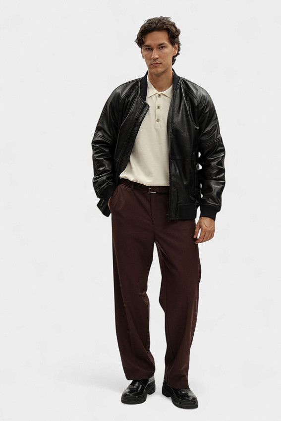 Куртка кожаная Strellson Черный