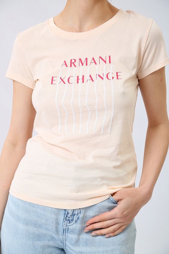 Футболка Armani Exchange Бежевый