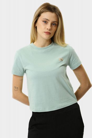 Футболка хлопковая голубая Calvin Klein Jeans