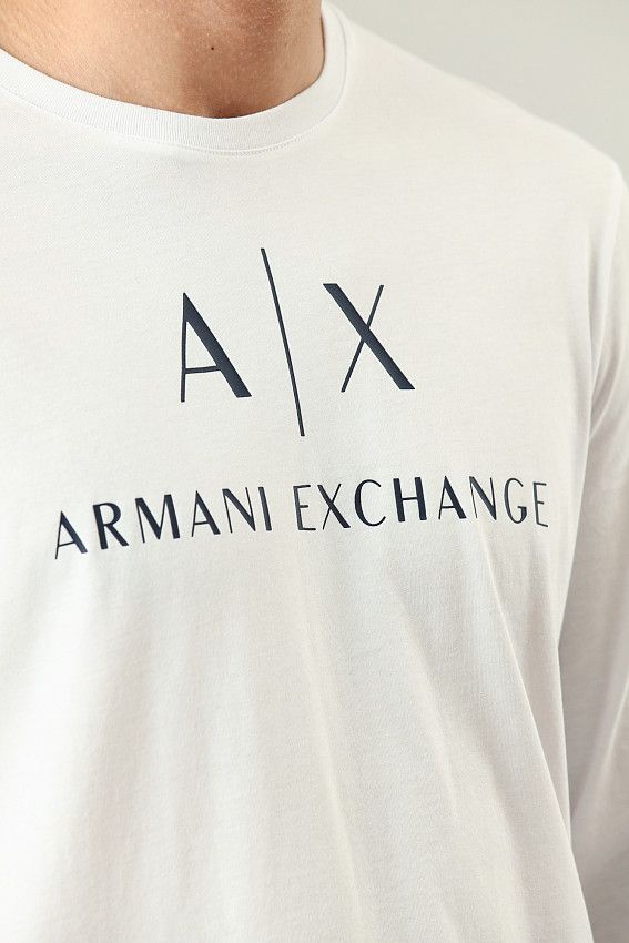 Футболка лонгслив Armani Exchange Белый