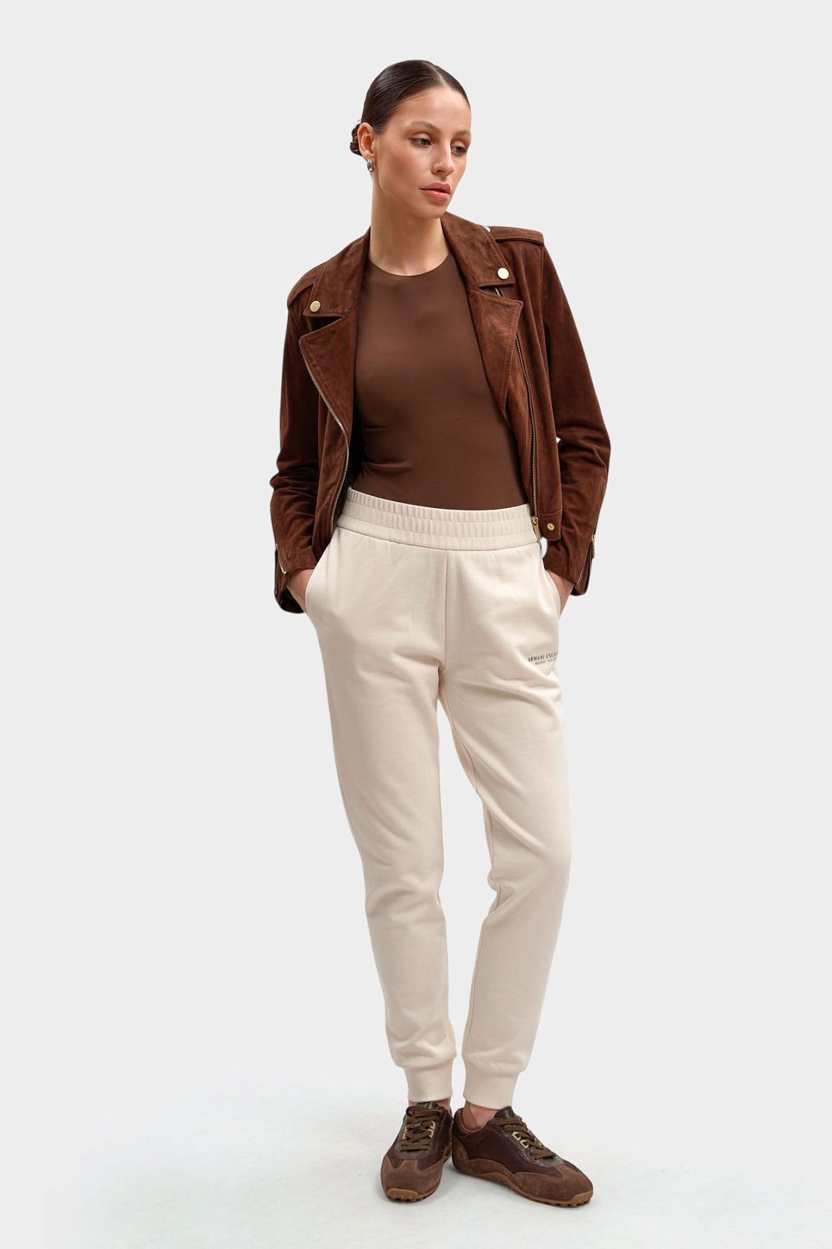 Брюки спортивные Armani Exchange Бежевый