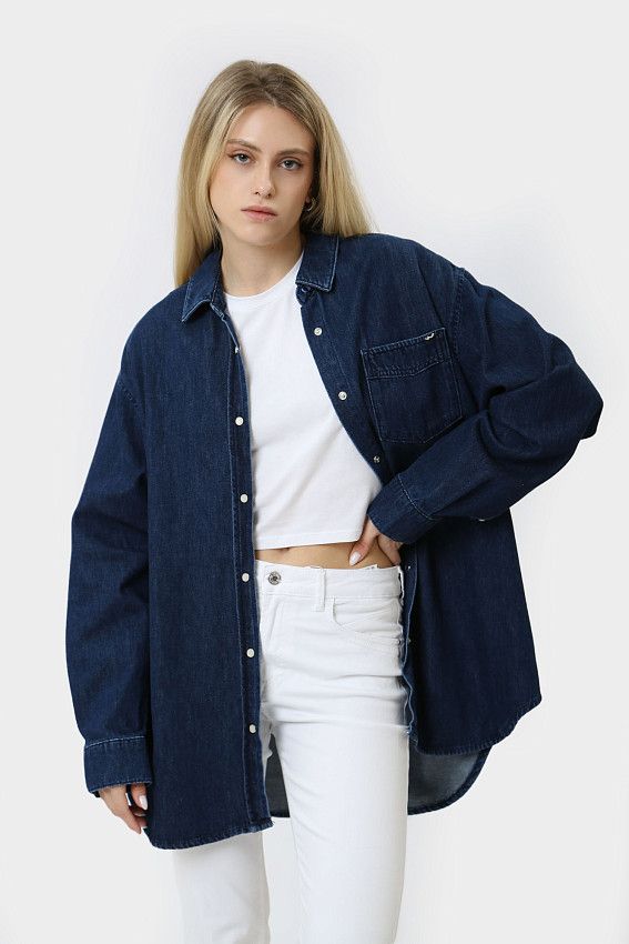 Рубашка с длинным рукавом LTB Синий