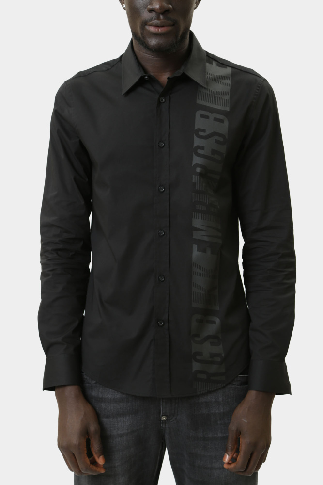 BMS0551 Сорочка Bikkembergs Черный