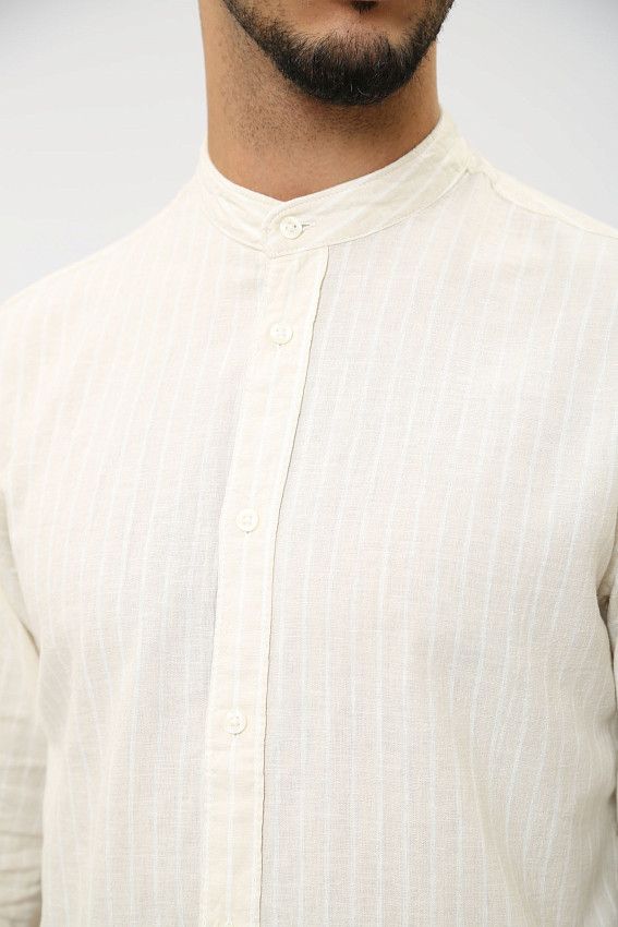 Рубашка с длинным рукавом Pepe Jeans Бежевый