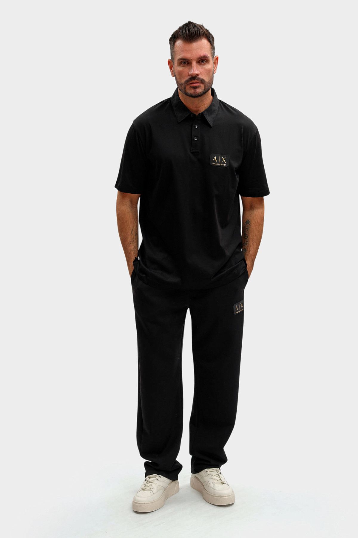 Поло Armani Exchange Черный
