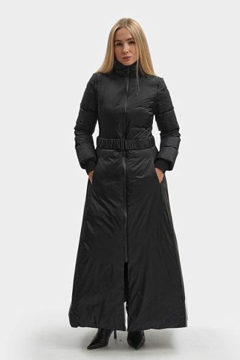 Пальто пуховое черное Emporio Armani