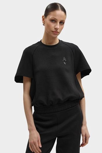 Свитшот хлопковый черный Armani Exchange