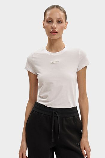 Футболка хлопковая белая Armani Exchange