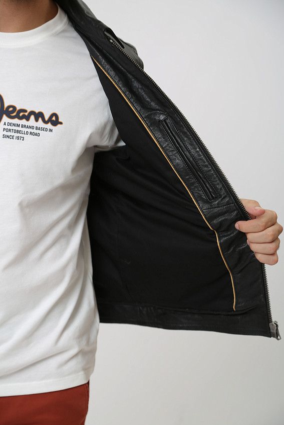 Куртка кожаная Pepe Jeans Черный