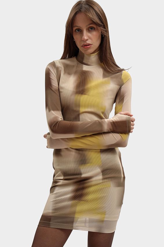 Платье Armani Exchange Бежевый