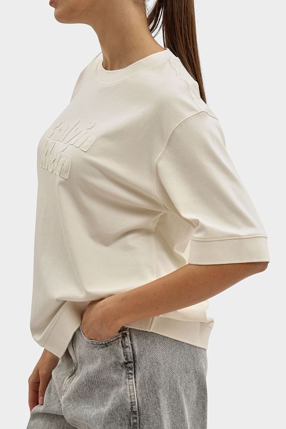Футболка Calvin Klein Jeans Бежевый