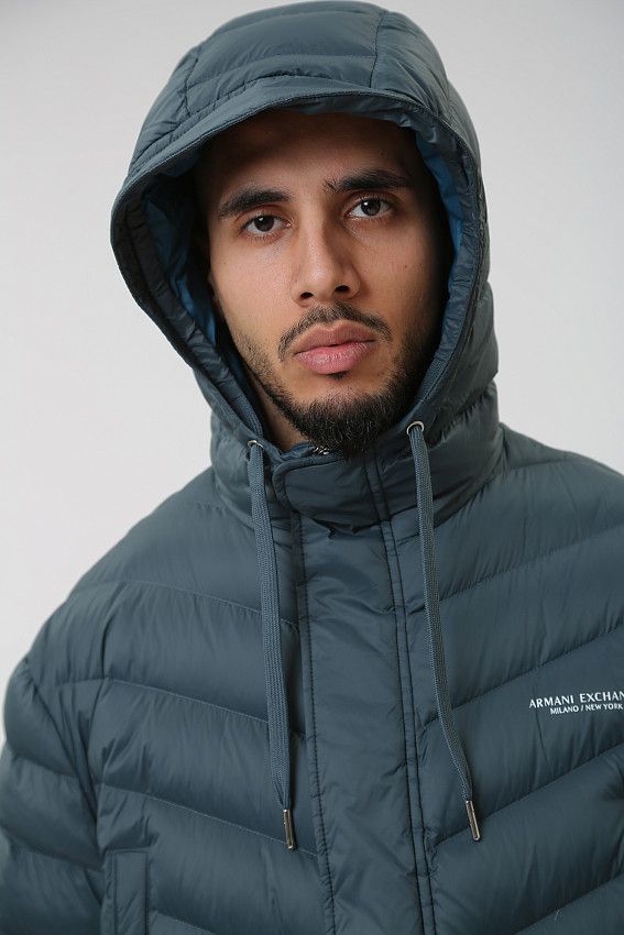Пальто пуховое Armani Exchange Черный