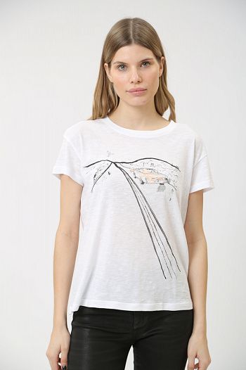Футболка хлопковая белая Armani Exchange