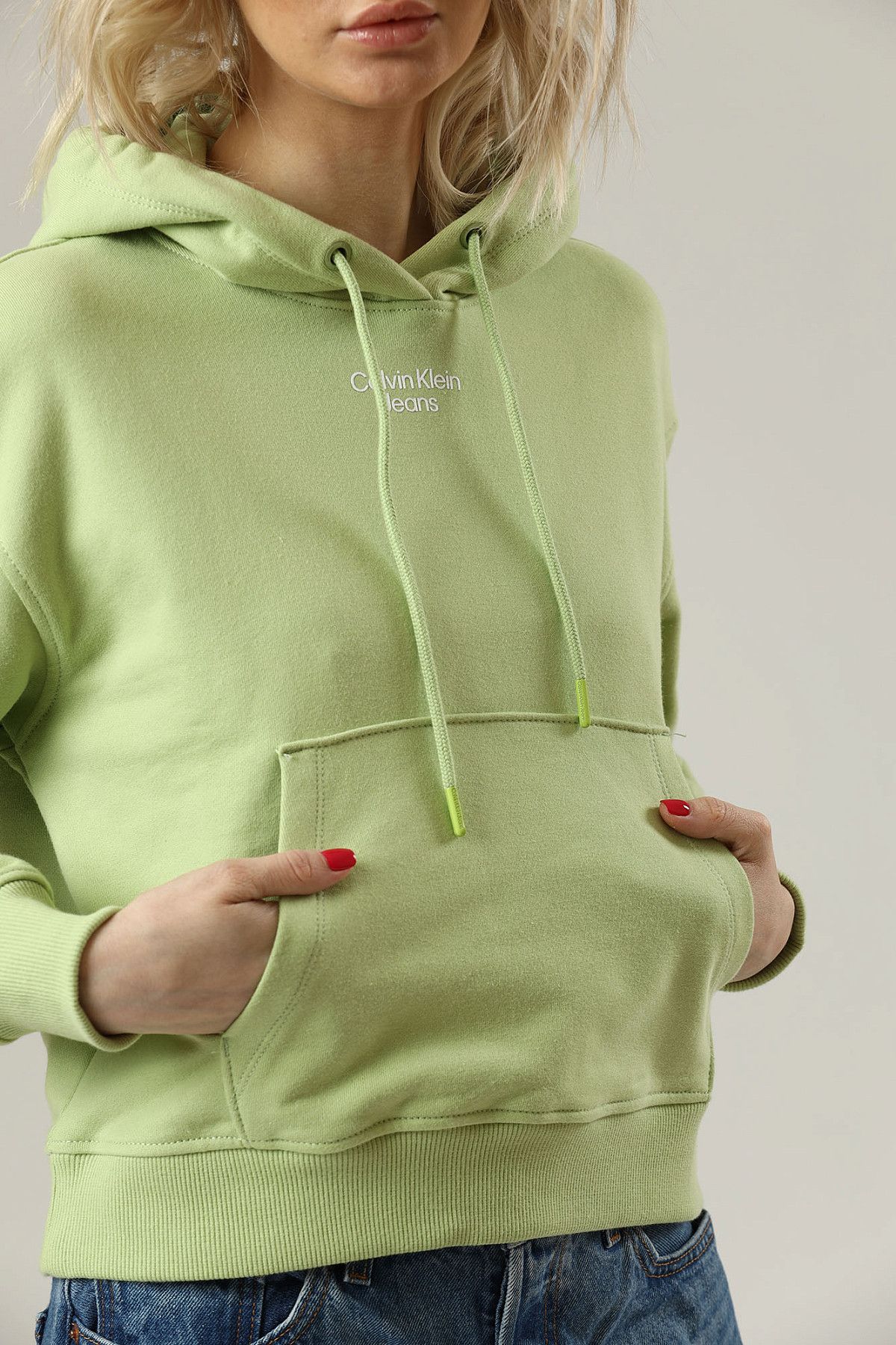 Худи Calvin Klein Jeans Зеленый