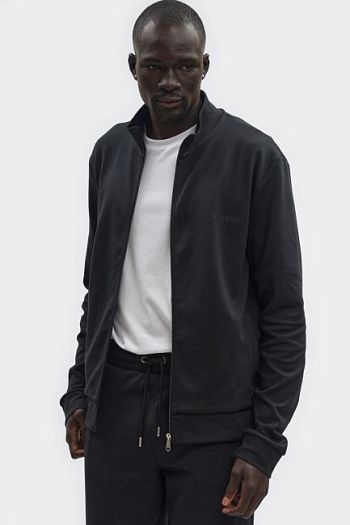 Толстовка хлопковая черная Bikkembergs