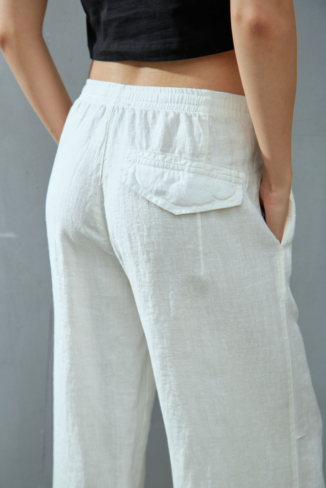 VW-OMA-55-017 брюки льняные van mich 