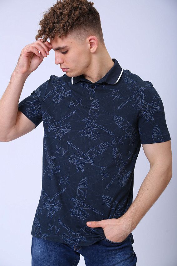 Поло Armani Exchange Синий