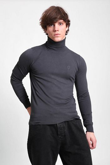 Водолазка  из вискозы серая Trussardi