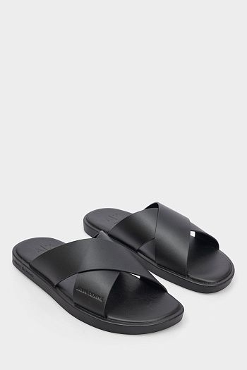 Сандалии из кожи Armani Exchange