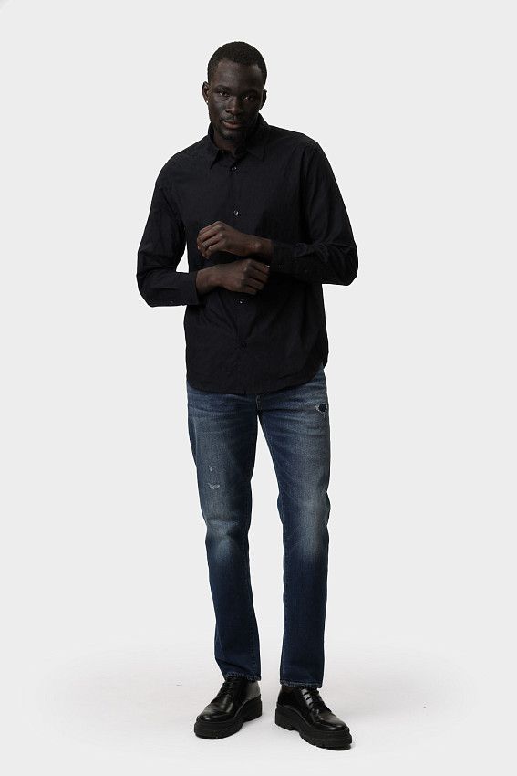 Рубашка с длинным рукавом Armani Exchange Синий