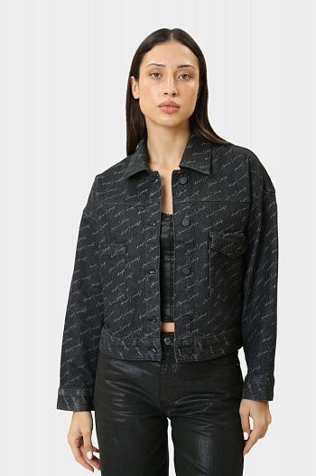 Куртка джинсовая черная Armani Exchange