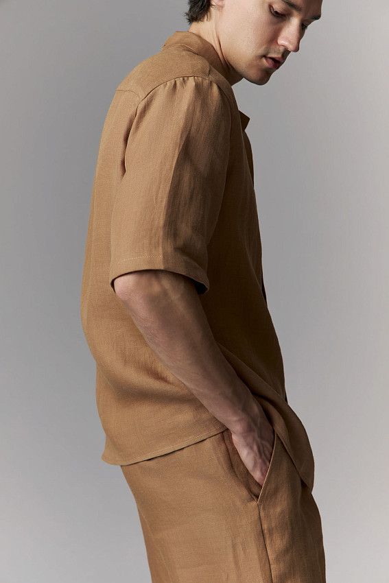 Рубашка с коротким рукавом The Hills Бежевый