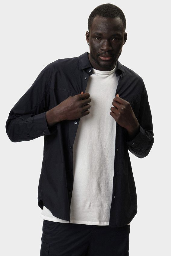 Рубашка с длинным рукавом Armani Exchange Синий