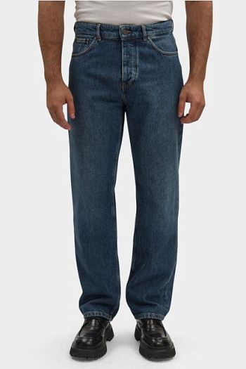 Джинсы прямые синие Trussardi