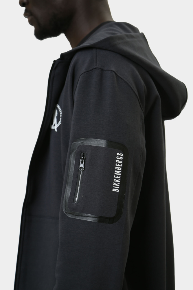 PBMF0436 Толстовка с капюшоном Bikkembergs Синий