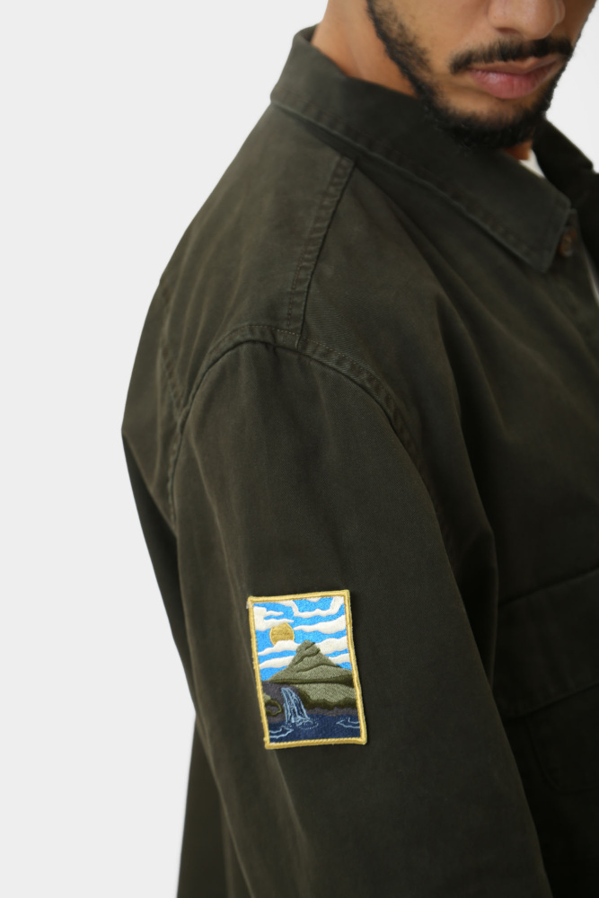 1015623 Рубашка Mustang Зеленый